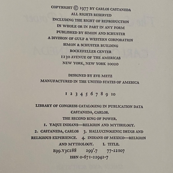 Carlos Castaneda “The second ring of power”. Vintage hardcover 1st edition - Picture 5 of 16